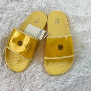 Gap girl's 12/13 sunflower slides sandal yellow